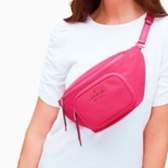 🩷♣️ NWT Kate Spade Hot Pink Crossbody Eye Catching Bag! Fun pop of color! - Picture 2 of 8